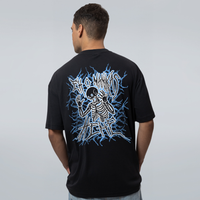 CAMISETA OVERSIZED PRETA - ELETRICIDADE