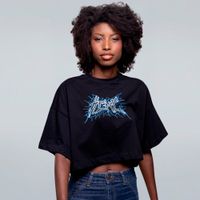 CROPPED OVERSIZED PRETO - ELETRICIDADE