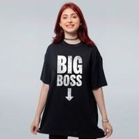 CAMISETA OVERSIZED PRETA - BIG BOSS