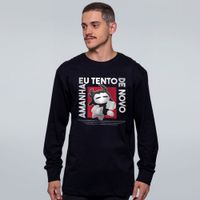 MANGA LONGA PRETA - AMANHÃ TENTO DE NOVO