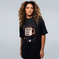 CAMISETA OVERSIZED PRETA - JA FIZ CAFÉ