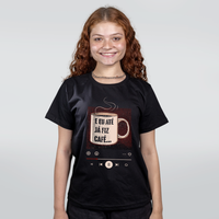 CAMISETA PRETA - JA FIZ CAFÉ