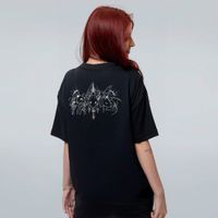 CAMISETA OVERSIZED PRETA - ANJO E DEMONIO