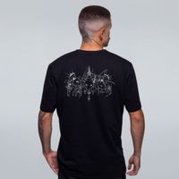 CAMISETA PRETA - ANJO E DEMONIO