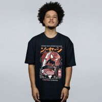 CAMISETA OVERSIZED PRETA - SUSHICHA