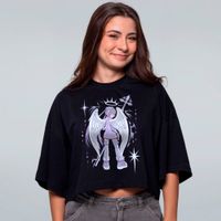 CROPPED OVERSIZED PRETO - CYBERANGEL