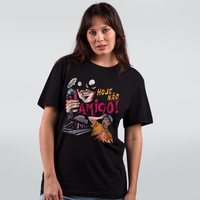 CAMISETA PRETA - HOJE NÃO AMIGO