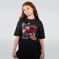 CAMISETA OVERSIZED PRETA - HOJE NÃO AMIGO