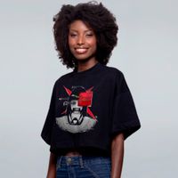 CROPPED OVERSIZED PRETO - MÁSCARA ERRADA