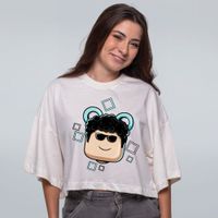 CROPPED OVERSIZED OFF WHITE - ENZO STYLE
