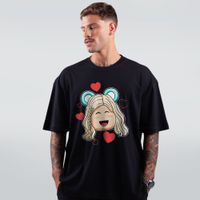 CAMISETA OVERSIZED PRETA - YASZOCA