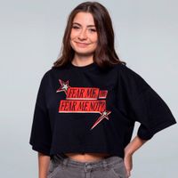 CROPPED OVERSIZED PRETO - FEAR ME NOT
