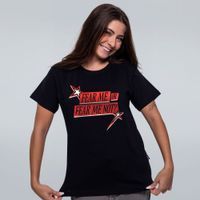 CAMISETA PRETA - FEAR ME NOT