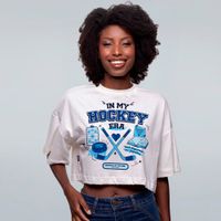 CROPPED OVERSIZED OFF WHITE - HOCKEY