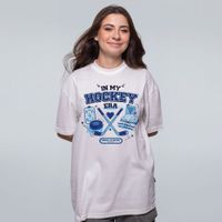CAMISETA OVERSIZED OFF WHITE - HOCKEY