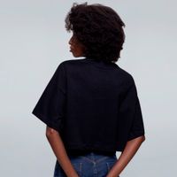 CROPPED OVERSIZED PRETO - HOCKEY