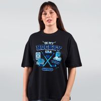 CAMISETA OVERSIZED PRETA - HOCKEY