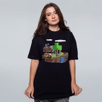 CAMISETA OVERSIZED PRETA - AMIGOS LAS