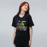 CAMISETA PRETA - AMIGOS LAS
