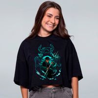 CROPPED OVERSIZED PRETO - DRAKE WARDEN