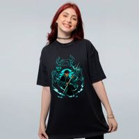 CAMISETA OVERSIZED PRETA - DRAKE WARDEN