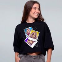 CROPPED OVERSIZED PRETO - FIGURINHA DA AMY
