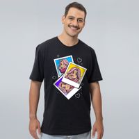 CAMISETA PRETA - FIGURINHA DA AMY