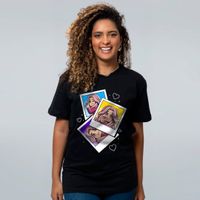 CAMISETA PRETA - FIGURINHA DA AMY