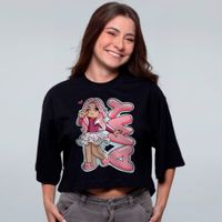 CROPPED OVERSIZED PRETO - AMY