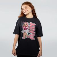 CAMISETA OVERSIZED PRETA - AMY