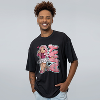CAMISETA OVERSIZED PRETA - AMY
