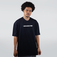 CAMISETA OVERSIZED PRETA - I AM SCARLETINO