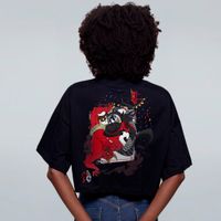 CROPPED OVERSIZED PRETO - BAILE DE MÁSCARAS