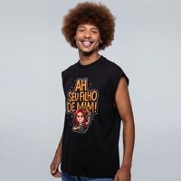 REGATA OVERSIZED PRETA - MÃE BRAVA
