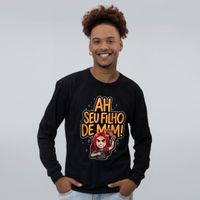 MANGA LONGA PRETA - MÃE BRAVA