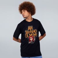 CAMISETA PRETA - MÃE BRAVA