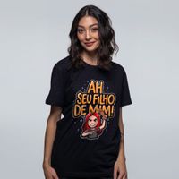 CAMISETA PRETA - MÃE BRAVA