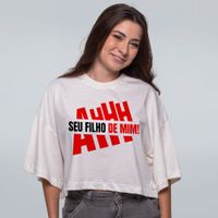 CROPPED OVERSIZED OFF WHITE - AH SEU FILHO DE MIM