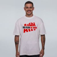 CAMISETA OVERSIZED OFF WHITE - AH SEU FILHO DE MIM