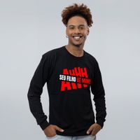 MANGA LONGA PRETA - AH SEU FILHO DE MIM
