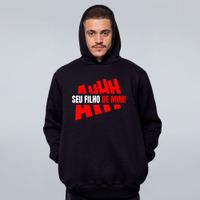 MOLETOM PRETO - AH SEU FILHO DE MIM