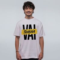 CAMISETA OVERSIZED OFF WHITE - VAI TRABAIA