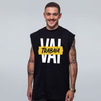 REGATA OVERSIZED PRETA - VAI TRABAIA