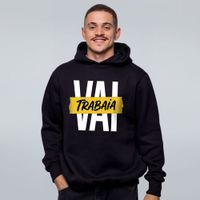 MOLETOM PRETO - VAI TRABAIA