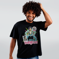 CAMISETA OVERSIZED PRETA - DRAGBOX Y2K