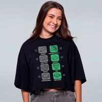 CROPPED OVERSIZED PRETO - BRASILEIRA