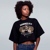 CROPPED OVERSIZED PRETO - SOMELIER