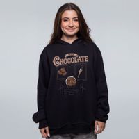 MOLETOM PRETO - CHOCOLATE