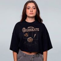 CROPPED OVERSIZED PRETO - CHOCOLATE