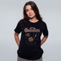 CAMISETA PRETA - CHOCOLATE